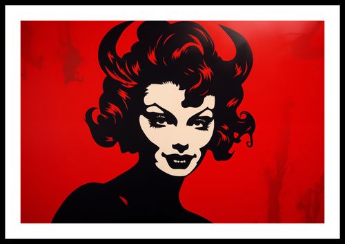 Plakat 60x40cm Czerwona Diablica na Arena.pl