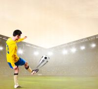 FOTOTAPETA PIŁKARSKA MECZ BOISKO PIŁKARZ STADION