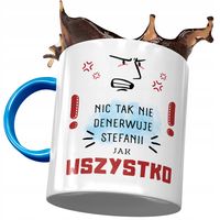 Kubek Błękitny Dla Stefanii Koleżanki Na Prezent Z Nadrukiem Ze Zdjęciem