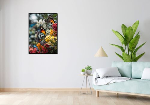 Plakat 64x90cm Motyle Na Łące na Arena.pl