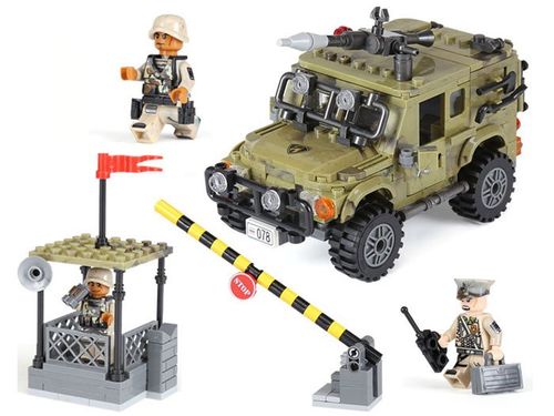 Techniczne KLOCKI WOJSKO auto + wartownia ZA2361 na Arena.pl