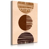 Obraz Ścienny Do Sypialni Azteckie Okręgi Abstrakcja Styl Boho 60cm x 90cm