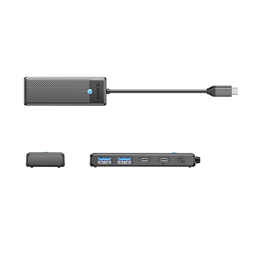 Hub PAPW2AC-C3 rozdzielacz USB-C na USB-A USB-C - czarny na Arena.pl