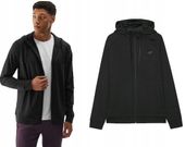 Bluza sportowa na trening4F M403 z kapturem, rozpinana czarna XL