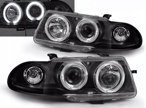 LAMPY REFLEKTORY OPEL ASTRA 1 F OD 1991 DO 1994 Roku  ANGEL EYES RINGI LED na Arena.pl