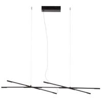 Ledowa lampa wisząca BELL LE42728 Luces Exclusivas 30W podłużne listwy czarne