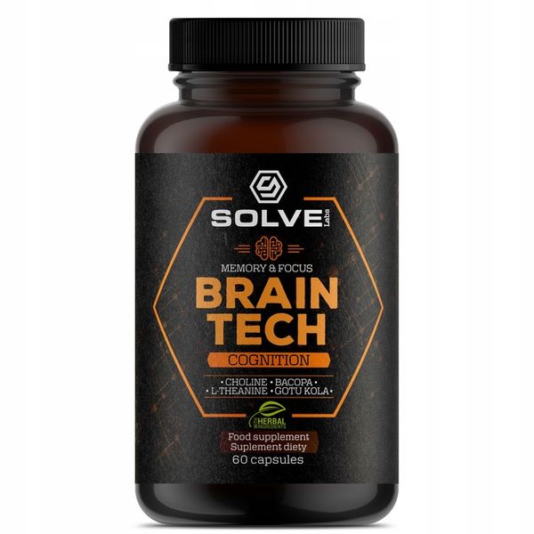 Brain Tech 60 Nootropic PAMIĘĆ KONCENTRACJA zdjęcie 1