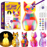KOT 3D LAMPKA NOCNA ZRÓB TO SAM POMALUJ UDEKORUJ IDEALNE NA PREZENT DIY
