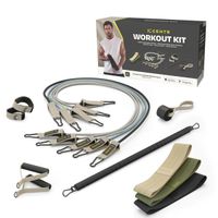 Zestaw treningowy Centr Workout Kit z taśmami, rurkami, akcesoriami + torba