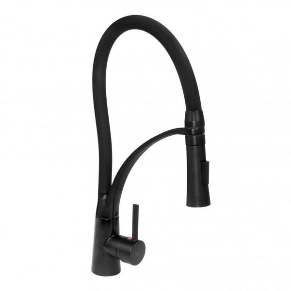 Zlewozmywak 1,5 komorowy z ociekaczem VIGEN  grafit z lewym ociekaczem + bateria NEXO + dozownik zdjęcie 2