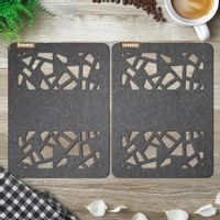 2 SZT GRUBA PODKŁADKA Z FILCU POD TALERZ 40x30 CM