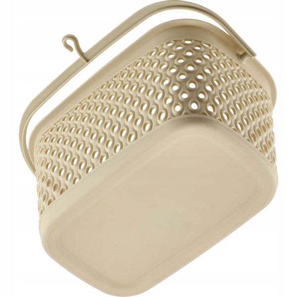 KADAX Koszyk Wiszący Na Klamerki Pojemnik Na Spinacze Beżowy zdjęcie 5