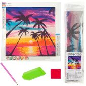 HAFT DIAMENTOWY PALMY MALOWANIE DIAMENTAMI 3D