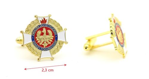 OSP STRAŻ POŻARNA spinki do mankietów z etui na Arena.pl