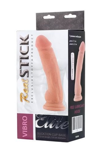 realstick elite, vibrator on a suction cup, body, 7 vibration modes, 17 cm na Arena.pl
