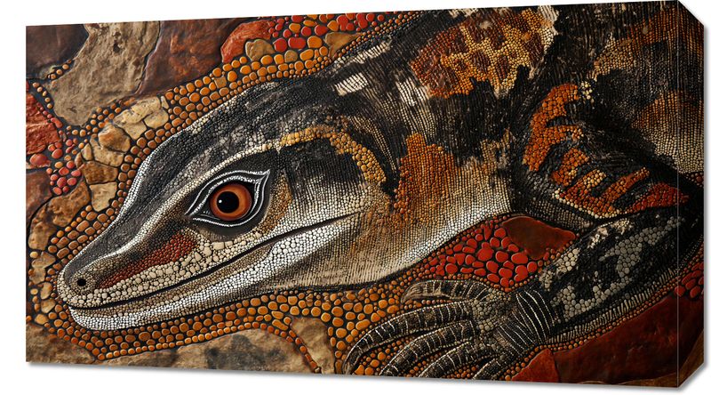 Obraz 70x40cm Oko Jaszczurki zdjęcie 1