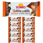 Sonko Lekkkie wafelki pełnoziarniste w ciemnej czekoladzie 36g x11 szt