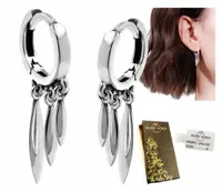 KOLCZYKI SREBRNE 925 WISZĄCE RUCHOME ŁAPACZE SNÓW PIÓRKA + ETUI SREBRO 925