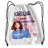 Plecak Sportowy Szkolny Dla Karoliny Córki Dziecka Z Nadrukiem Ze Zdjęciem