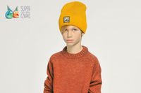 Broel OSVALD czapka dla chłopca beanie miodowy 53-55