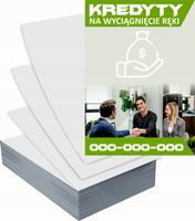 Ulotki A6 reklamowe firmowe 100szt kredyty na wyciągnięcie ręki RÓŻNE WZORY
