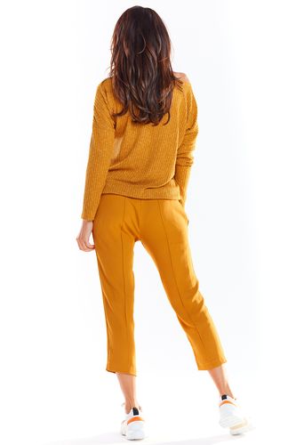 Sweter Damski Model A333 Camel - awama Brązowy M na Arena.pl