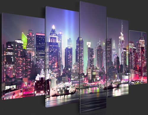 Obraz - Nocny Manhattan Rozmiar - 200x100 na Arena.pl