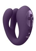 yoko   triple action vibrator dual prongs with clitoral pulse wave