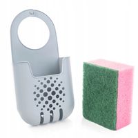 KADAX Organizer Kuchenny Na Gąbkę Uchwyt Do Zlewu Z Gąbką Przybornik Szary