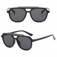 Dziecięce Okulary przeciwsłoneczne Pilotki dla dzieci + ETUI Czarne