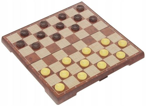 Szachy Warcaby Magnetyczne Klasyczne Duże na Magnes Gra 2w1 31x31 cm na Arena.pl