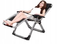 LEŻAK GRAWITACYJNY WZMOCNIONY CZARNY