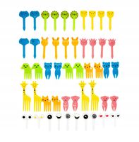 WIDELCZYKI DO PRZEKĄSEK OWOCÓW WARZYW DLA DZIECI KOLOROWE ZESTAW 50SZT