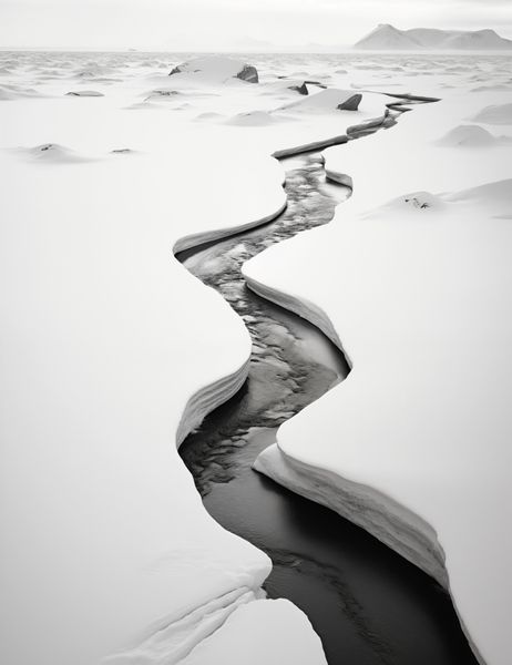 Plakat 50x65cm Szczeliny Mrozu zdjęcie 1