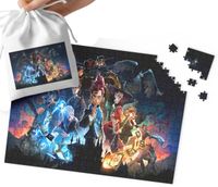 PUZZLE TRADYCYJNE - DLA FANA MAGII WZORY Z BAJEK I GIER 110EL + WORECZEK