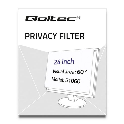 Qoltec Filtr prywatyzujący RODO | 24 cale | 16:9 na Arena.pl
