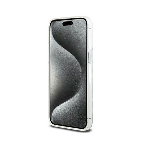 DKNY Liquid Glitter Multilogo - Etui iPhone 15 Pro Max (biały) na Arena.pl