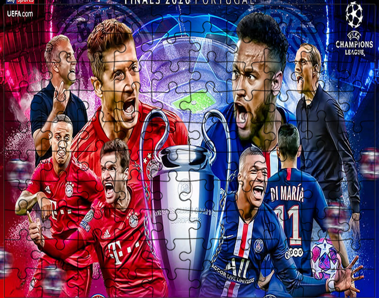 Puzzle Neymar Mbappe Lewandowski zdjęcie 1