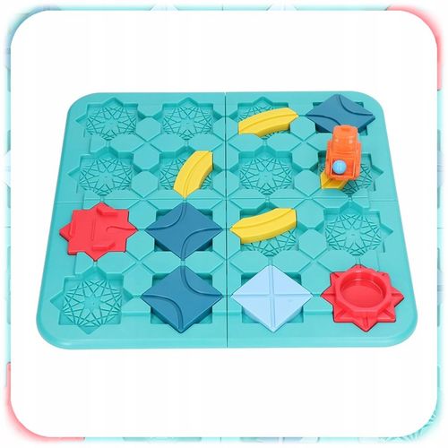 GRA LOGICZNA DLA DZIECI Układanka Labirynt Budowanie Drogi Klocki PREZENT na Arena.pl