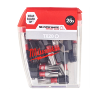 Bit Milwaukee TX20 25 mm bity torx Shockwave Impact Duty zestaw 25 sztuk