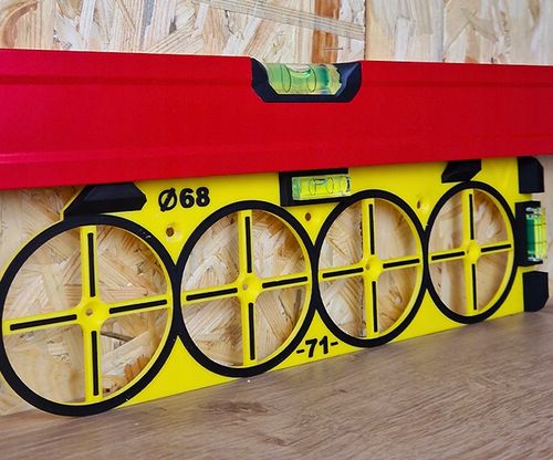 Szablon do wymiarowania otworów puszek elektrycznych gniazdek wzornik na Arena.pl