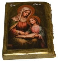 Ikona Święta Anna patronka wdów, małżeństw, panien, kobiet w ciąży