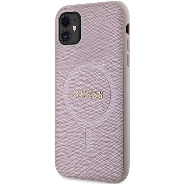 Etui Guess do iPhone 11, iPhone XR, Różowy, MagSafe zdjęcie 2