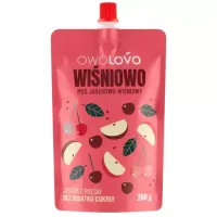 OWOLOVO MUS JABŁKOWO-WIŚNIOWY 200G