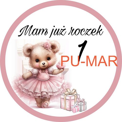 Opłatek na tort Urodziny Roczek Chrzest Miś Misiu na Arena.pl