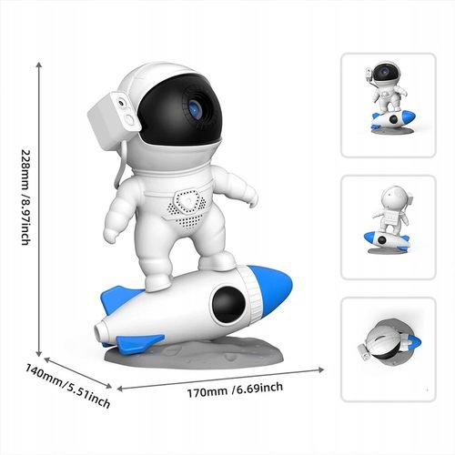 Projektor GWIAZD LED USB PLANETARIUM 8 kolorów LAMPKA NOCNA na Arena.pl