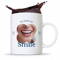 Kubek Prezent Dla Dentysty Its Time To Smile Z Nadrukiem Ze Zdjęciem