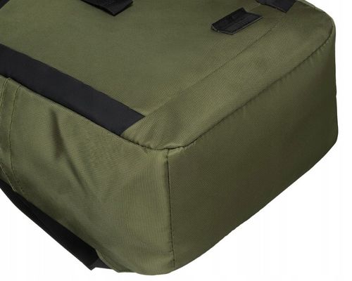 pojemny plecak miejski typu roll-top w zielonym kolorze - peterson na Arena.pl