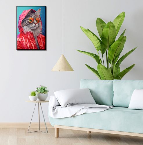 Plakat 40x60cm Kot w Stylu na Arena.pl