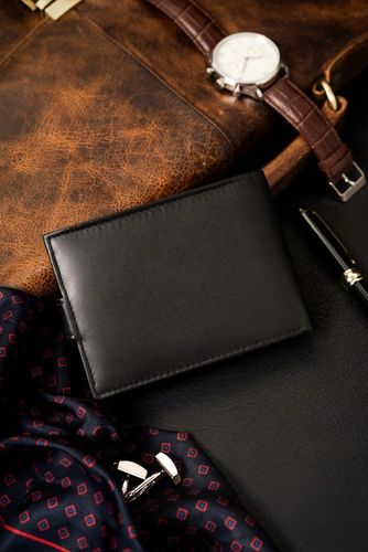 duży portfel męski ze skóry ekologicznej w orientacji poziomej - 4u cavaldi na Arena.pl